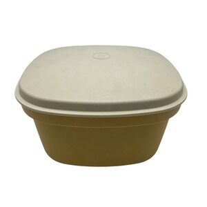 Tupperware‎ Steam Serve Set Harvest Gold 888 Almond Colander 887 Lid 889 VTG 70s